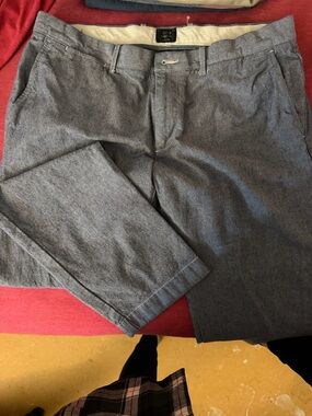 Gray Men's Casual Chino Pants